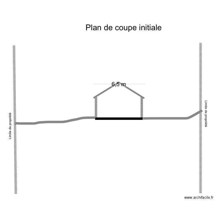 Plan de coupe montagne. Plan de 0 pièce et 0 m2