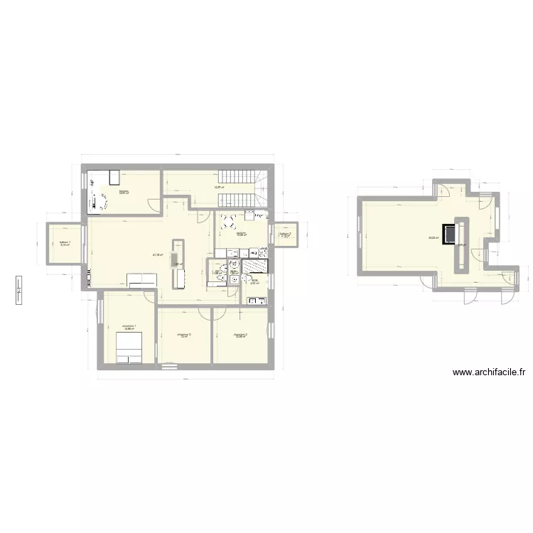 appart. Plan de appart. Plan de