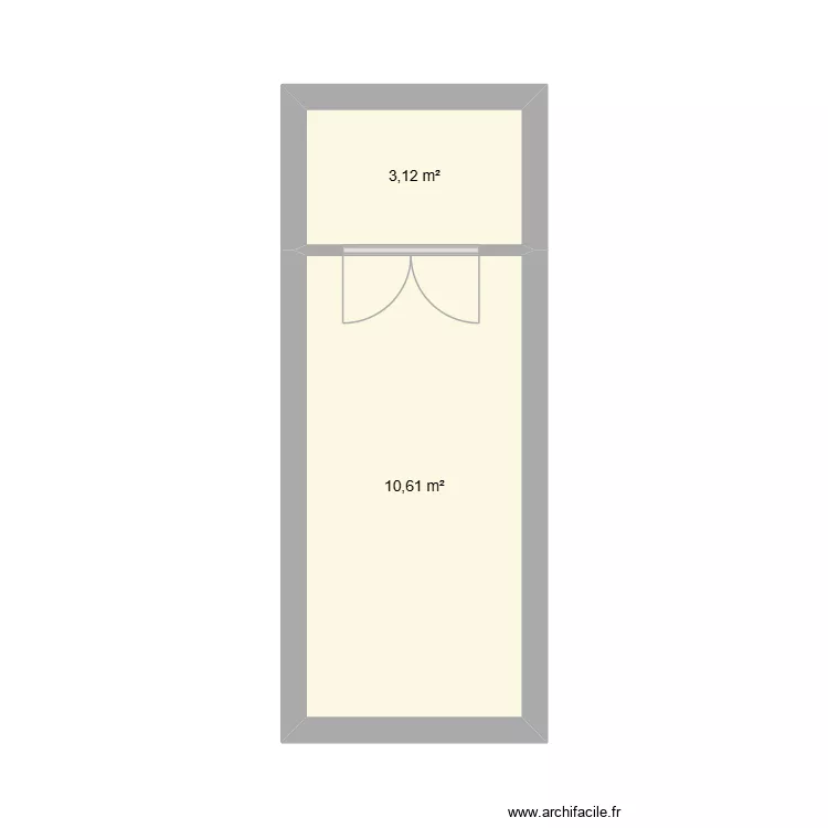 bat 9. Plan de 2  et 14 m²
