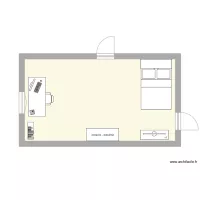 Plan chambre Mal&eacute;na Munoz