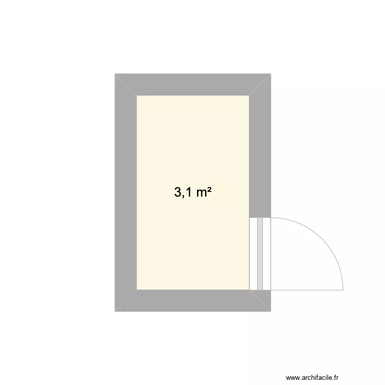 SALLE EAU LOCAL. Plan de 