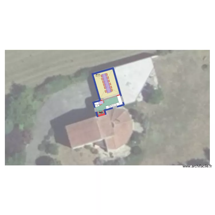 Terrasse garage Eliane 03. Plan de 2 Pièces et 34 m² Terrasse garage Eliane 03. Plan de 2 Pièces et 34 m²