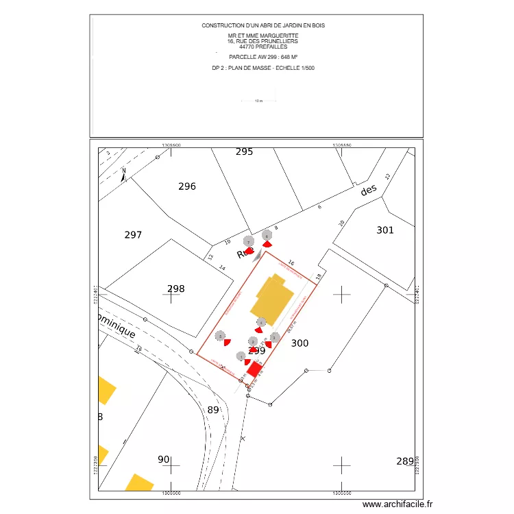 DP 2 MARGUERITTE. Plan de 