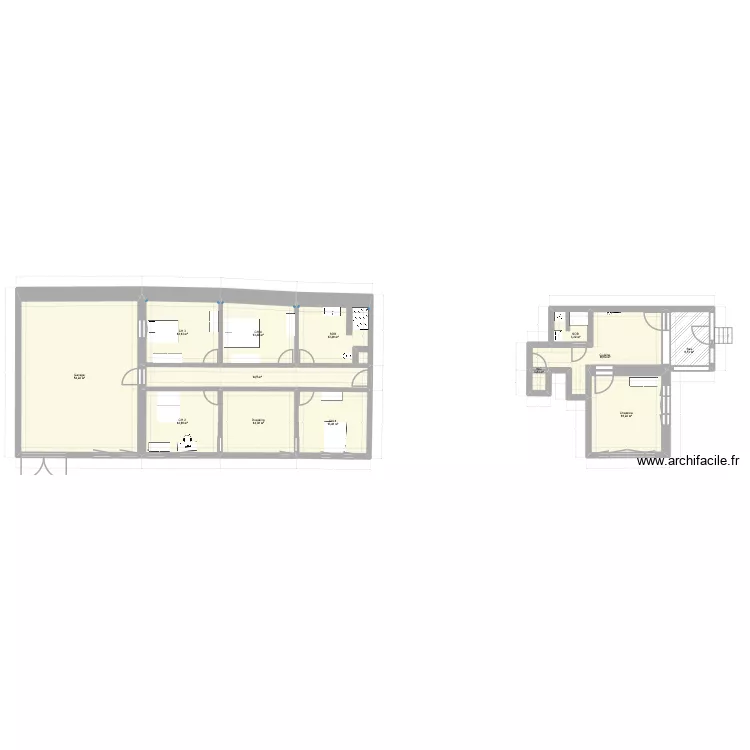 Appartement new. Plan de 13  et 196 m²