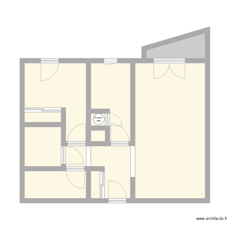 BONNOT - LE GRAND QUEVILLY. Plan de 12 pièces et 46 m2
