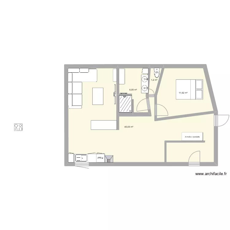 MAISON1. Plan de 