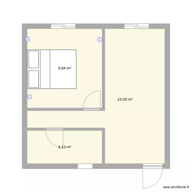 Antho. Plan de 3  et 30 m²