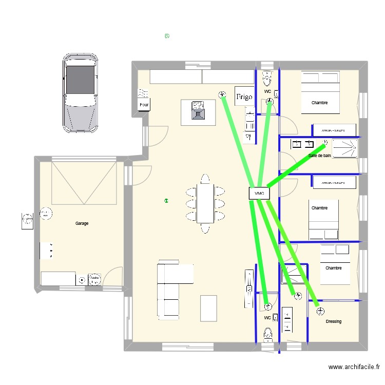 VENTILATION. Plan de 0 pièce et 0 m2