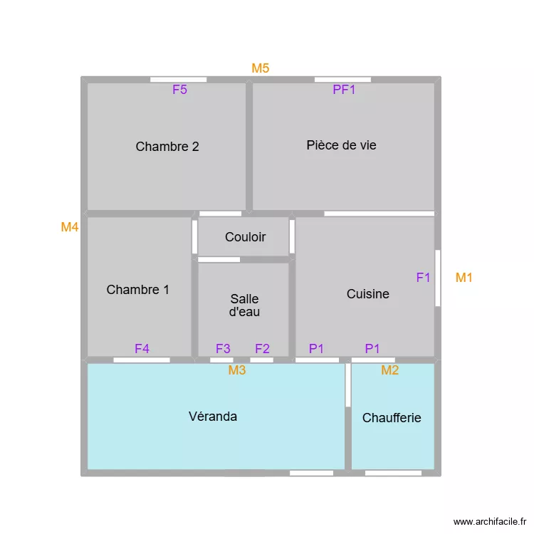 Pineau st hilaire. Plan de 8 Pièces et 37 m²