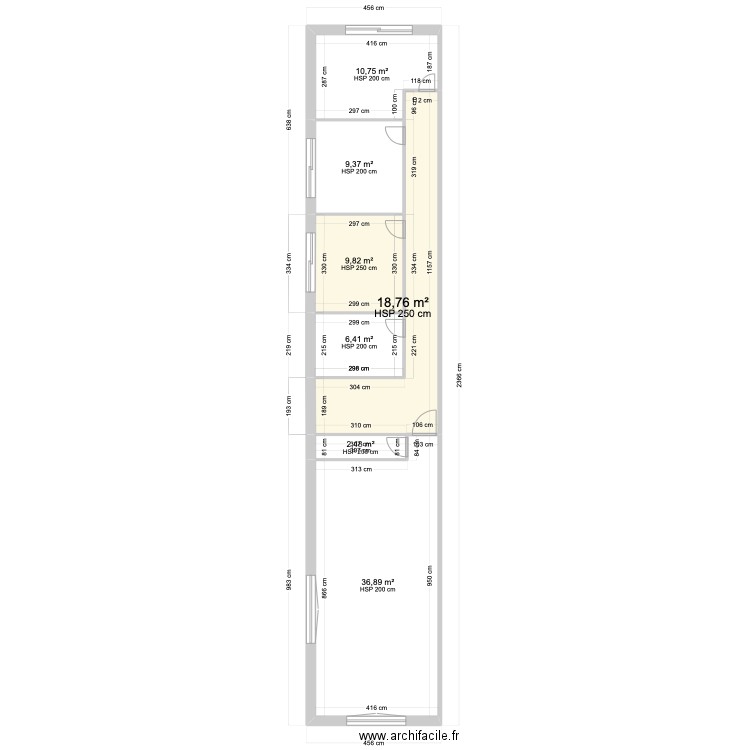 Plan Etage Sci . Plan de 0 pièce et 0 m2