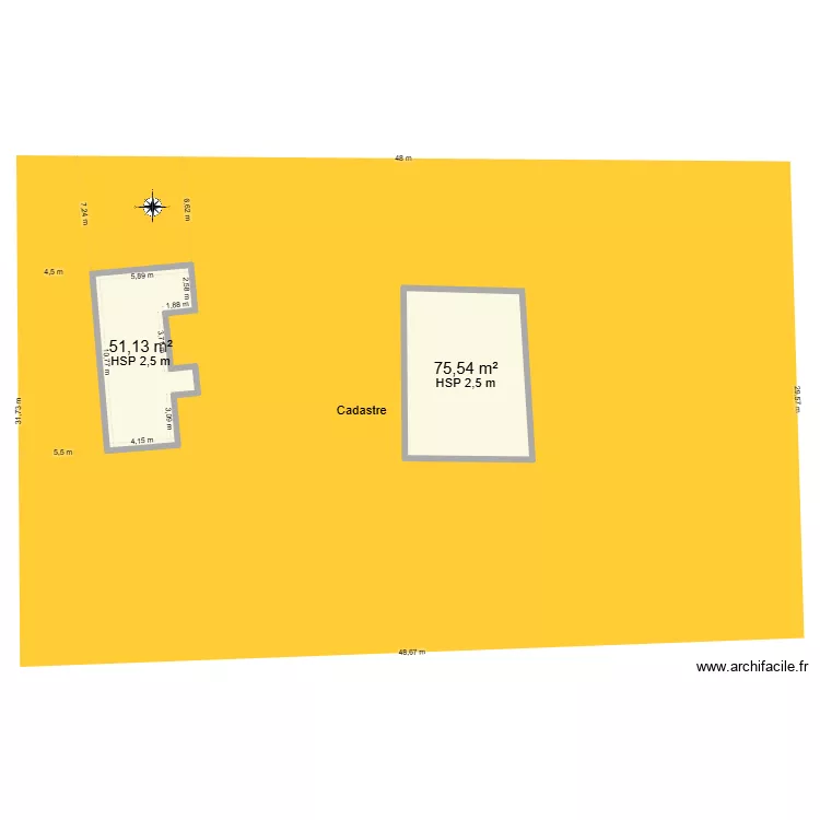 Plan de masse. Plan de 