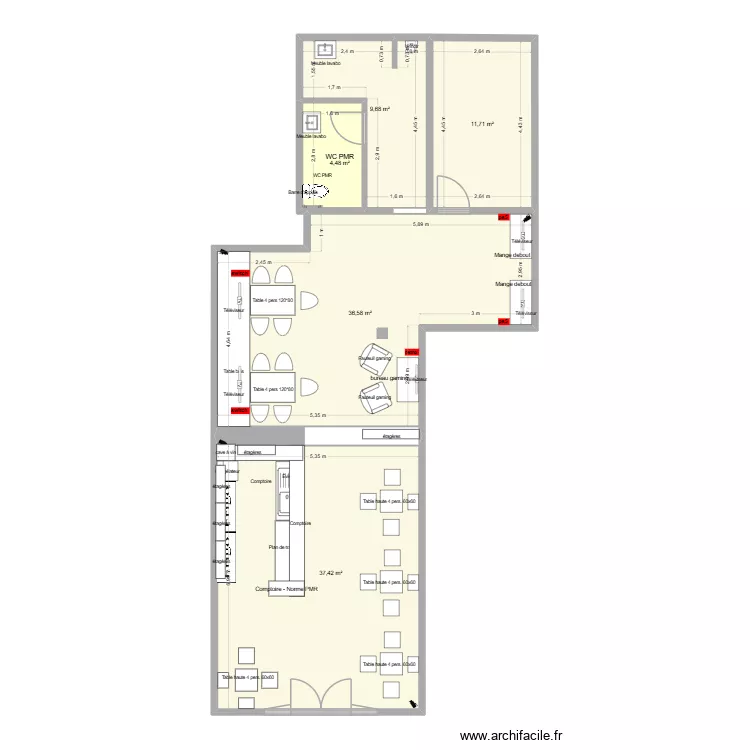 IUT - bar v6 - SACEM/SPRE :. Plan de 5 et 100 m² IUT - bar v6 - SACEM/SPRE :. Plan de 5 et 100 m²