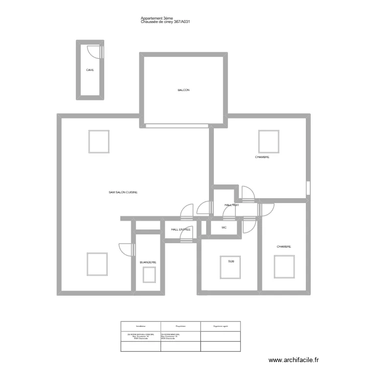 3eme coutisse. Plan de 