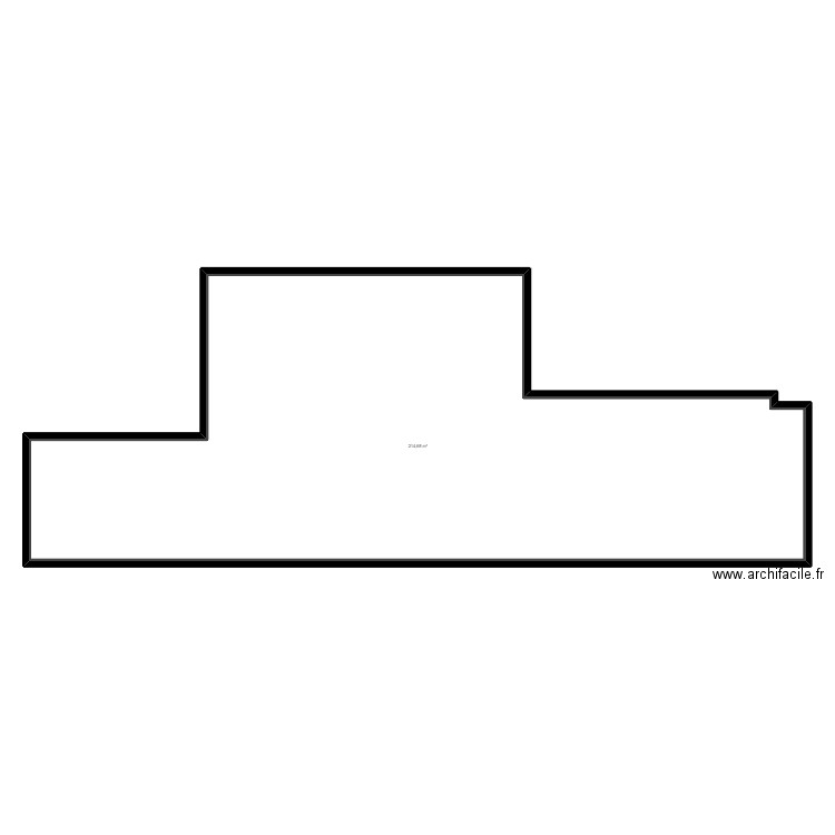 77C2K existant. Plan de 1 pièce et 215 m2