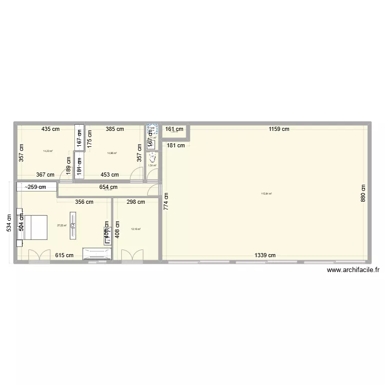 Villa Tarzan 4. Plan de 