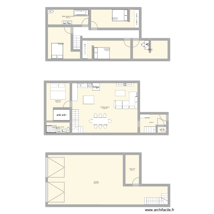 Maison. Plan de 0 pièce et 0 m2