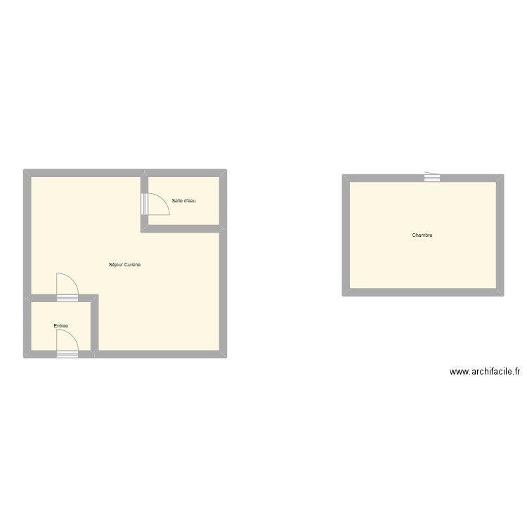 350602280. Plan de 4 pièces et 65 m2