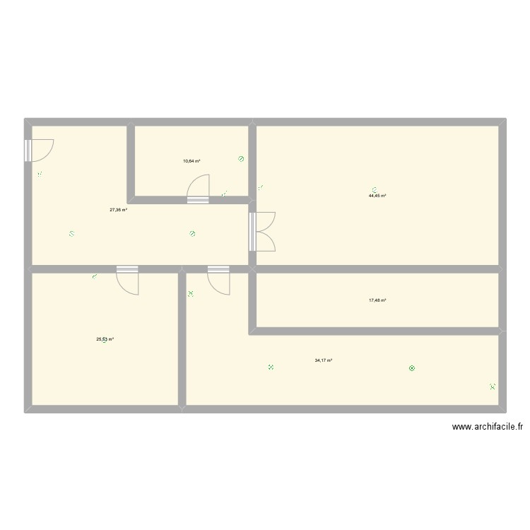 habitat hmz 2. Plan de 6 pièces et 160 m2