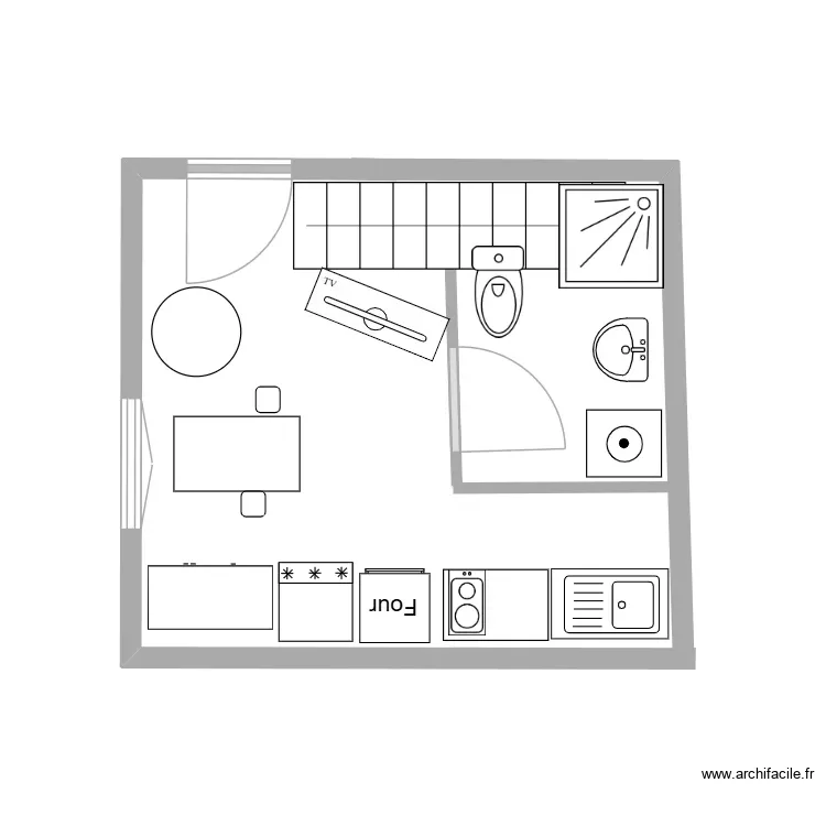 Duplex. Plan de 