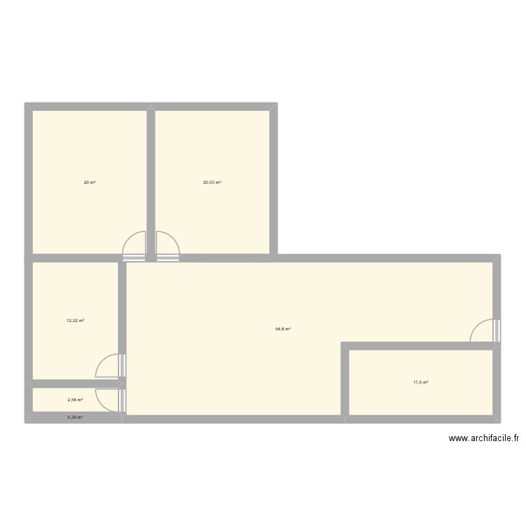 plan maison. Plan de 7 pièces et 121 m2