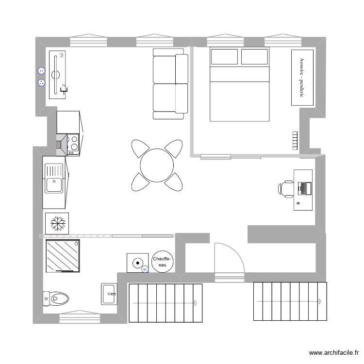 118 dunkerque - appt 3. Plan de 0 pièce et 0 m2