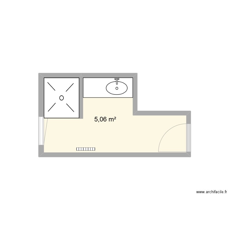 laurent. Plan de 1 pièce et 5 m2