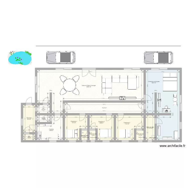 Maison Lushi2. Plan de 