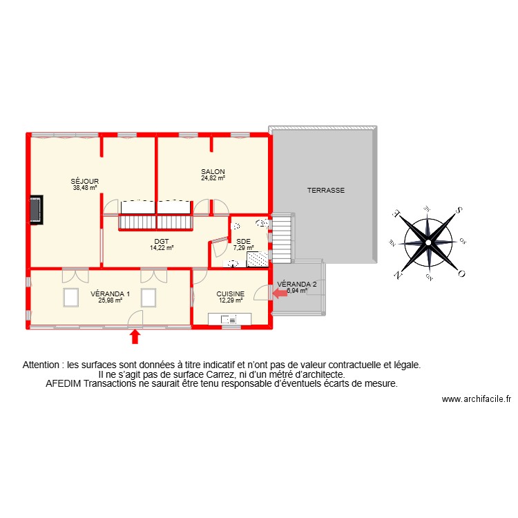BI 26796. Plan de 31 pièces et 408 m2