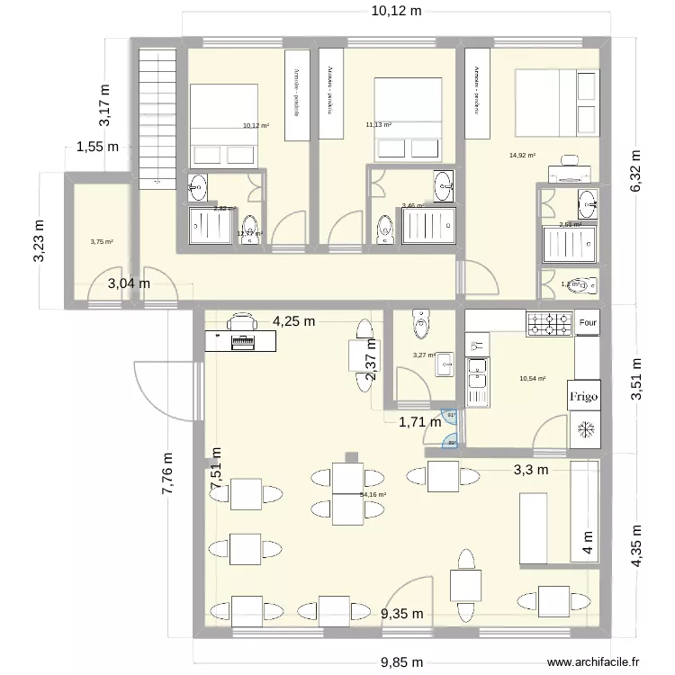bleu soleil. Plan de 