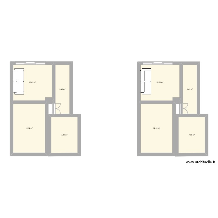 SAM3. Plan de 8 pièces et 71 m2
