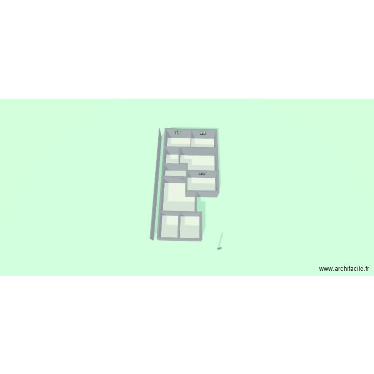 168 Zera3-1. Plan de 9 pièces et 123 m2
