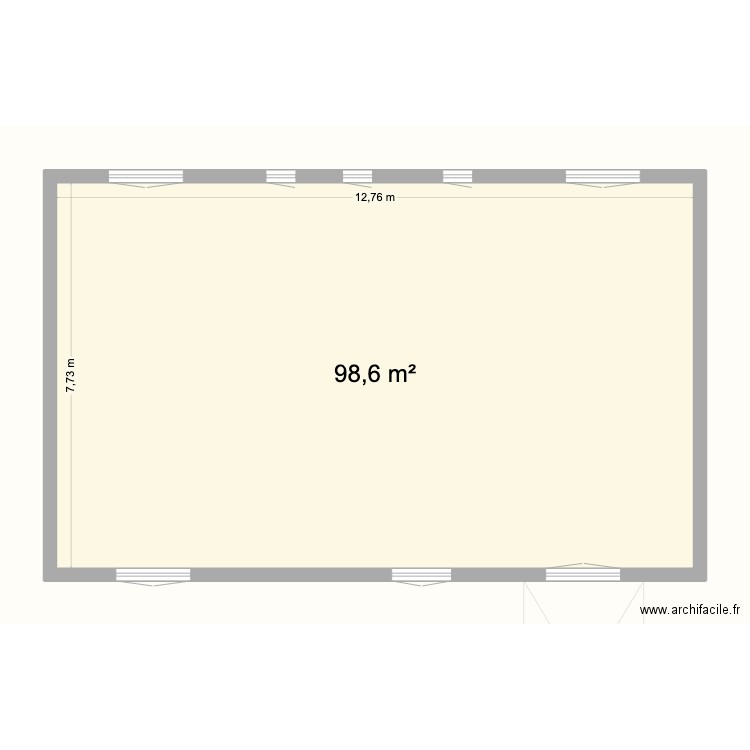 facade assas. Plan de 2 pièces et 197 m2