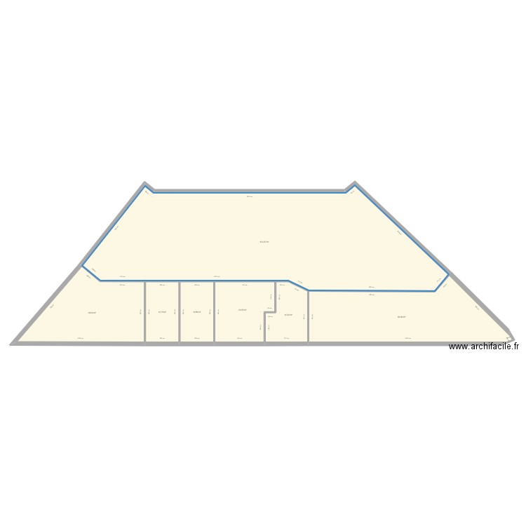 Jouy en Josas depart plan 361m². Plan de 7 pièces et 333 m2