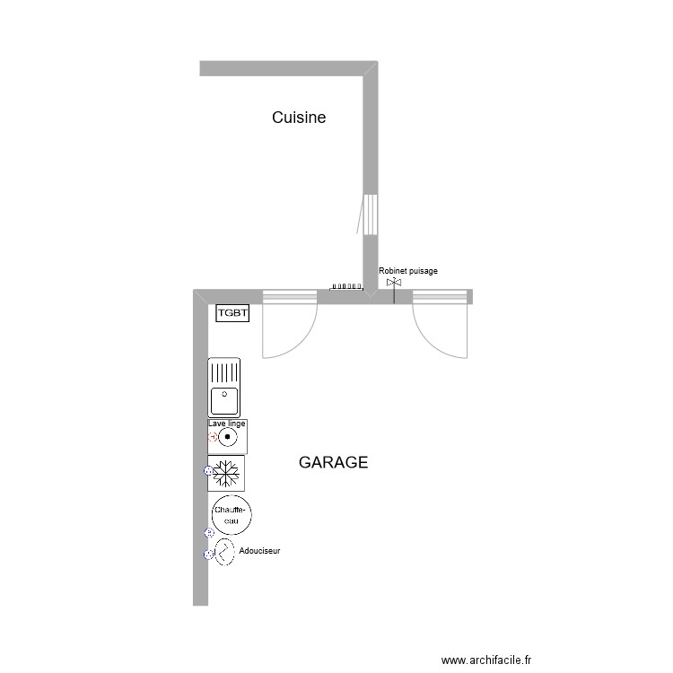 PRIOU PROJET . Plan de 0 pièce et 0 m2