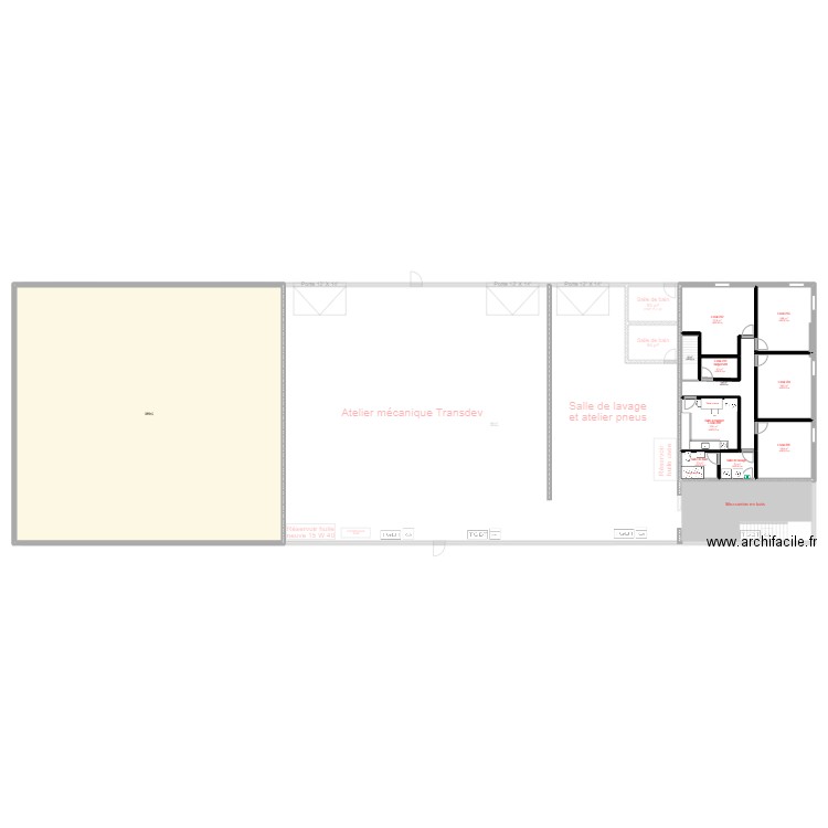 20240604 940 Plan garage. Plan de 23 pièces et 1418 m2