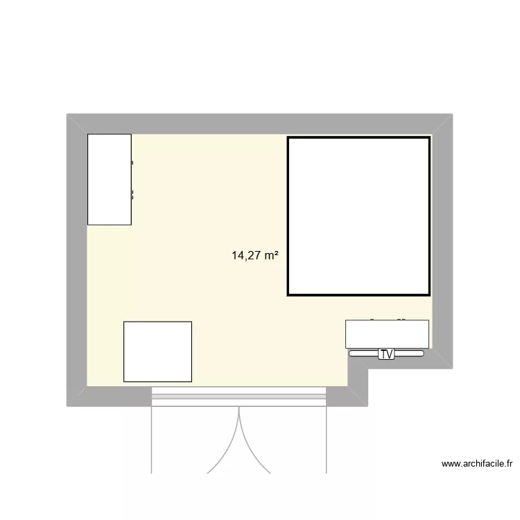 Pilleux. Plan de 1  et 14 m²