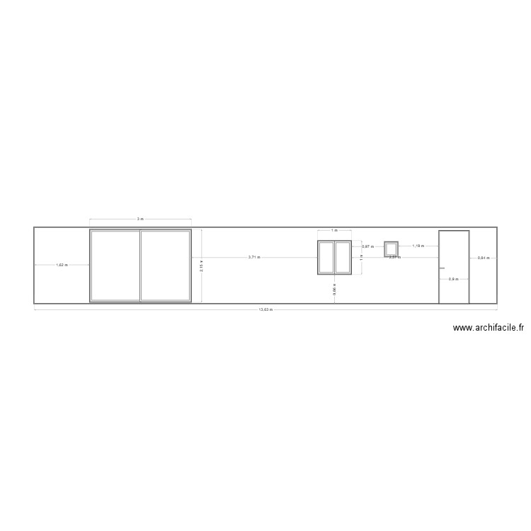 plan de facade RICHEBOURG. Plan de 0 pièce et 0 m2
