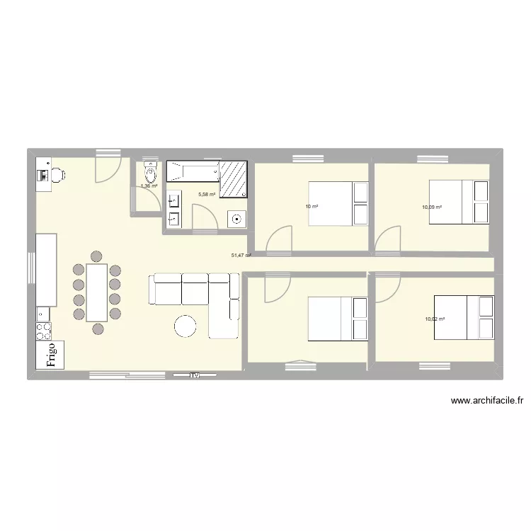 maison. Plan de 6 et 121 m² maison. Plan de 6 et 121 m²