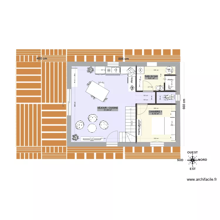 Rebouc RDC ter. Plan de 