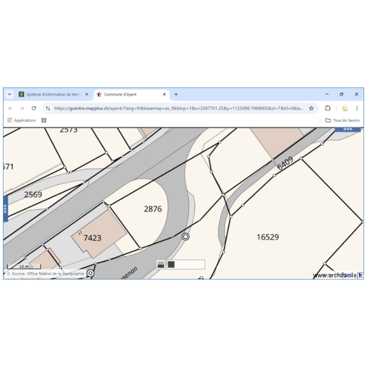 Parcelle état du Valais. Plan de 0 pièce et 0 m2