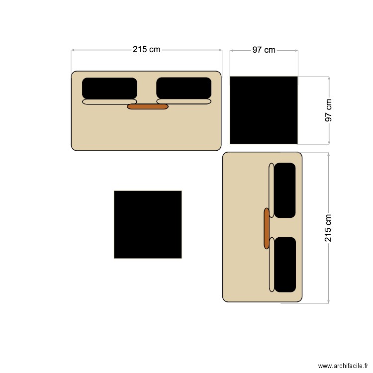 POP'S UP en L 215. Plan de 0 pièce et 0 m2