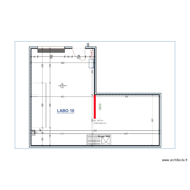LAB 10 - CLOISON. Plan de 0 pièce et 0 m2