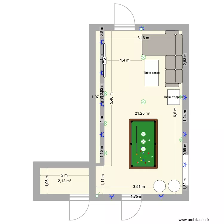Xav. Plan de 3 et 24 m² Xav. Plan de 3 et 24 m²