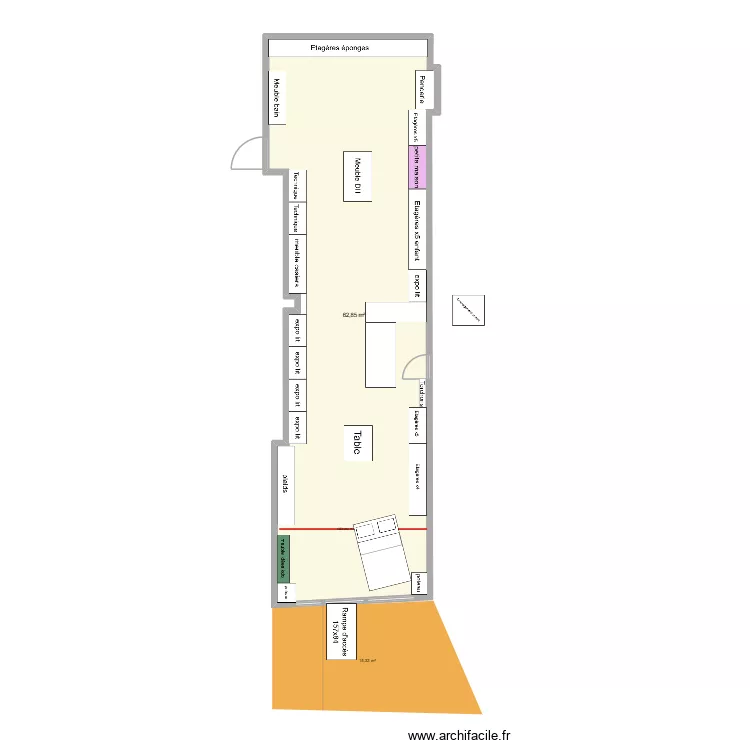 Albertville PMR. Plan de 1  et 63 m²