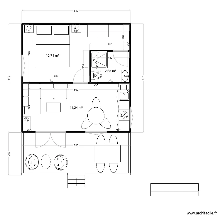 GAIA STAFF CABIN. Plan de 