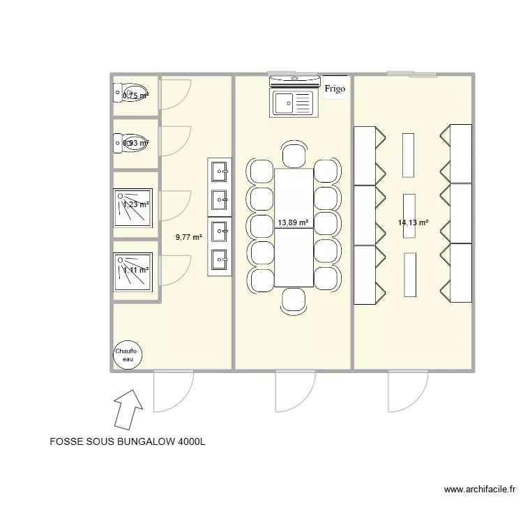 PETRAM CHANTIER ROMANS SUR ISERE. Plan de 