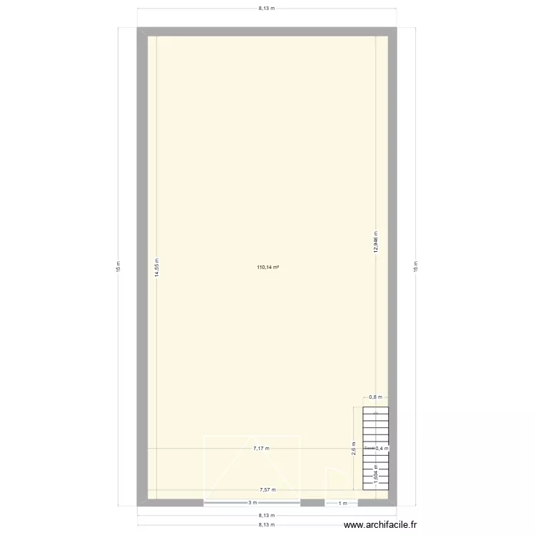 BAALON. Plan de 3 et 218 m² BAALON. Plan de 3 et 218 m²