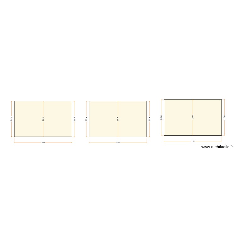 plan de façades. Plan de 0 pièce et 0 m2