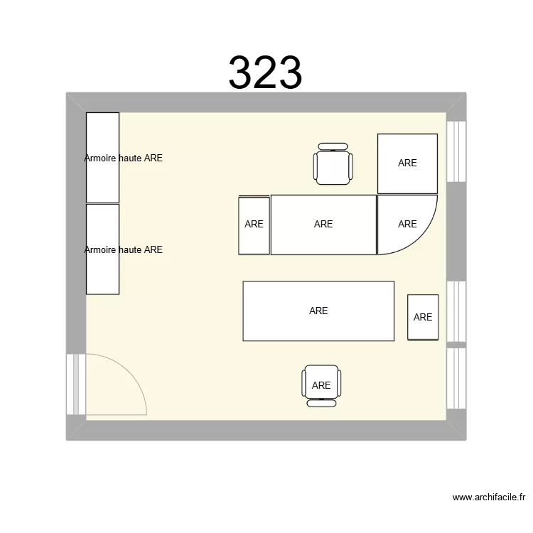 Bureau R 323 - ARE. Plan de Bureau R 323 - ARE. Plan de