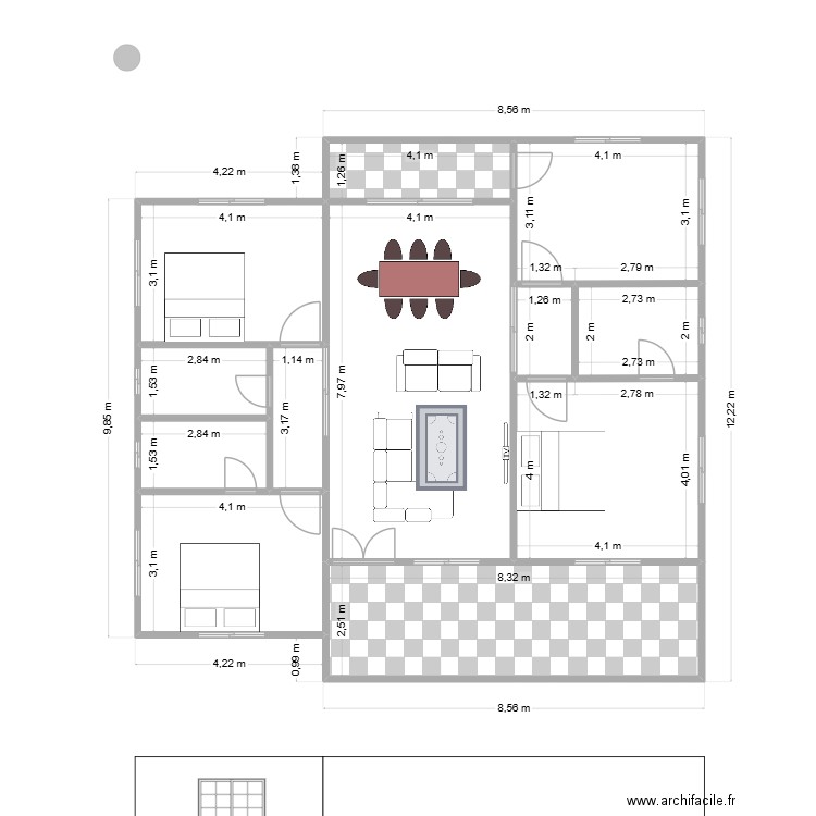 TIAM MAISON 2. Plan de 12 pièces et 134 m2